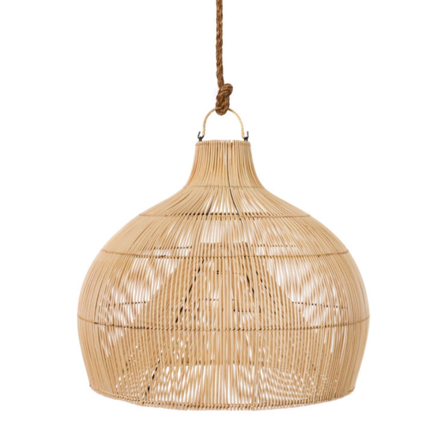 Large Handmade Rattan Pendant Light, High Quality Decor, Luxury Art Deco, Scandinavian, Rattan Lampshade, Sustainable, Durable