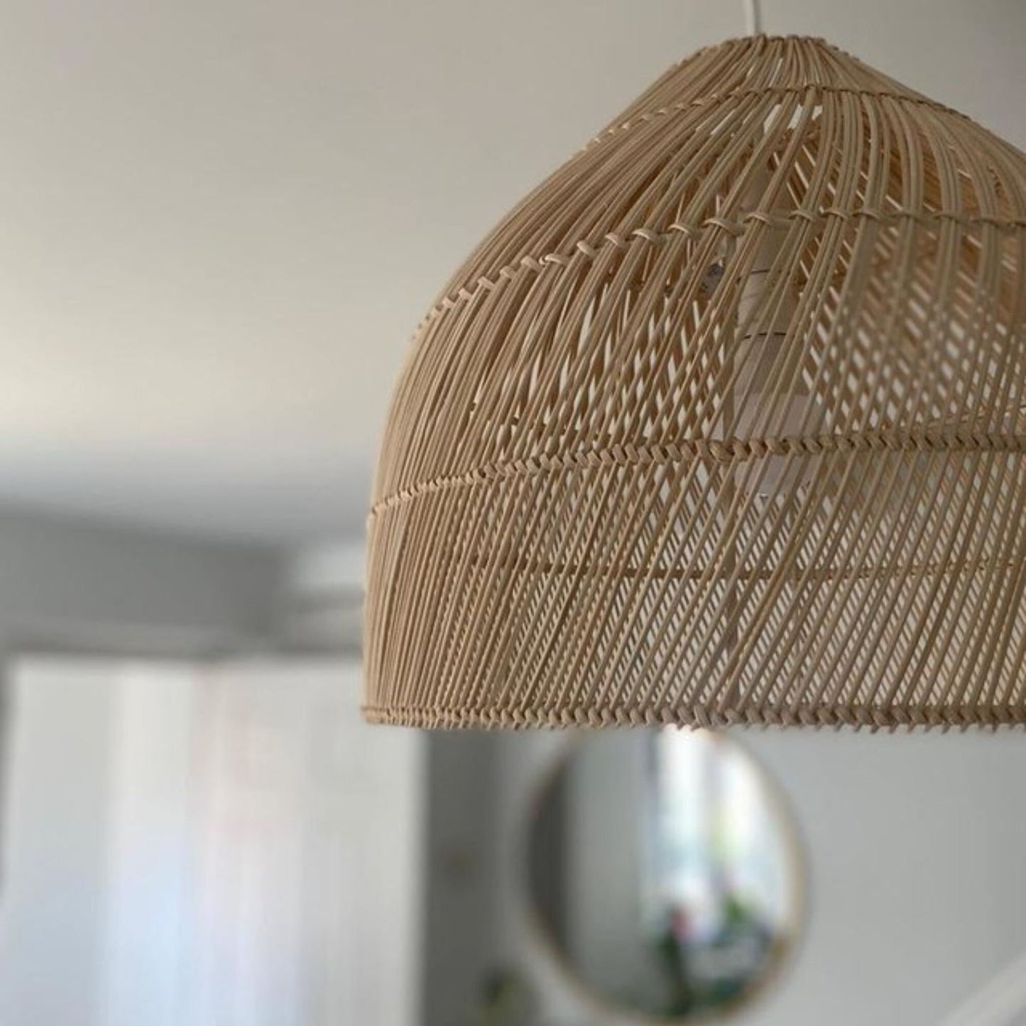 Chantria Handcrafted Rattan Pendant Light. Home Decor. Restaurant Hotel Resort Sustainable Decor. Art Deco. Scandinavian Design. Artisan