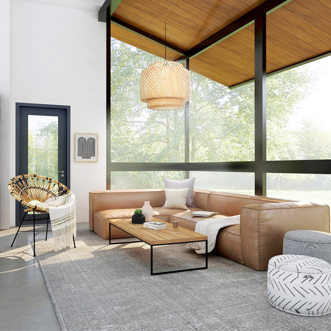 Beautiful Handmade Three Layer Bamboo Light