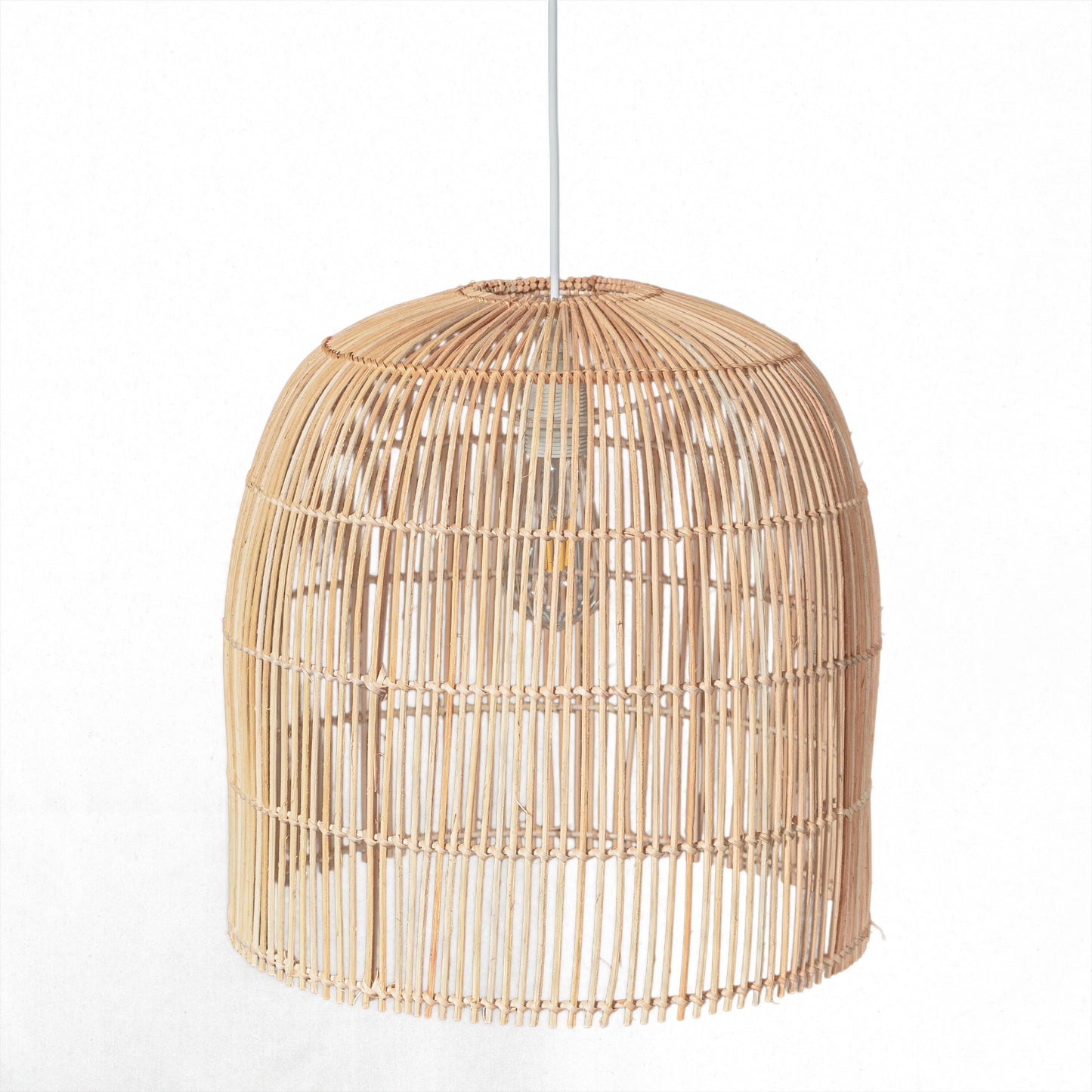 Tila Rattan Pendant Light Handwoven by Vietnamese. Scandinavian, Boho, Coastal, Hampton Home Decoration. Sustainable Living