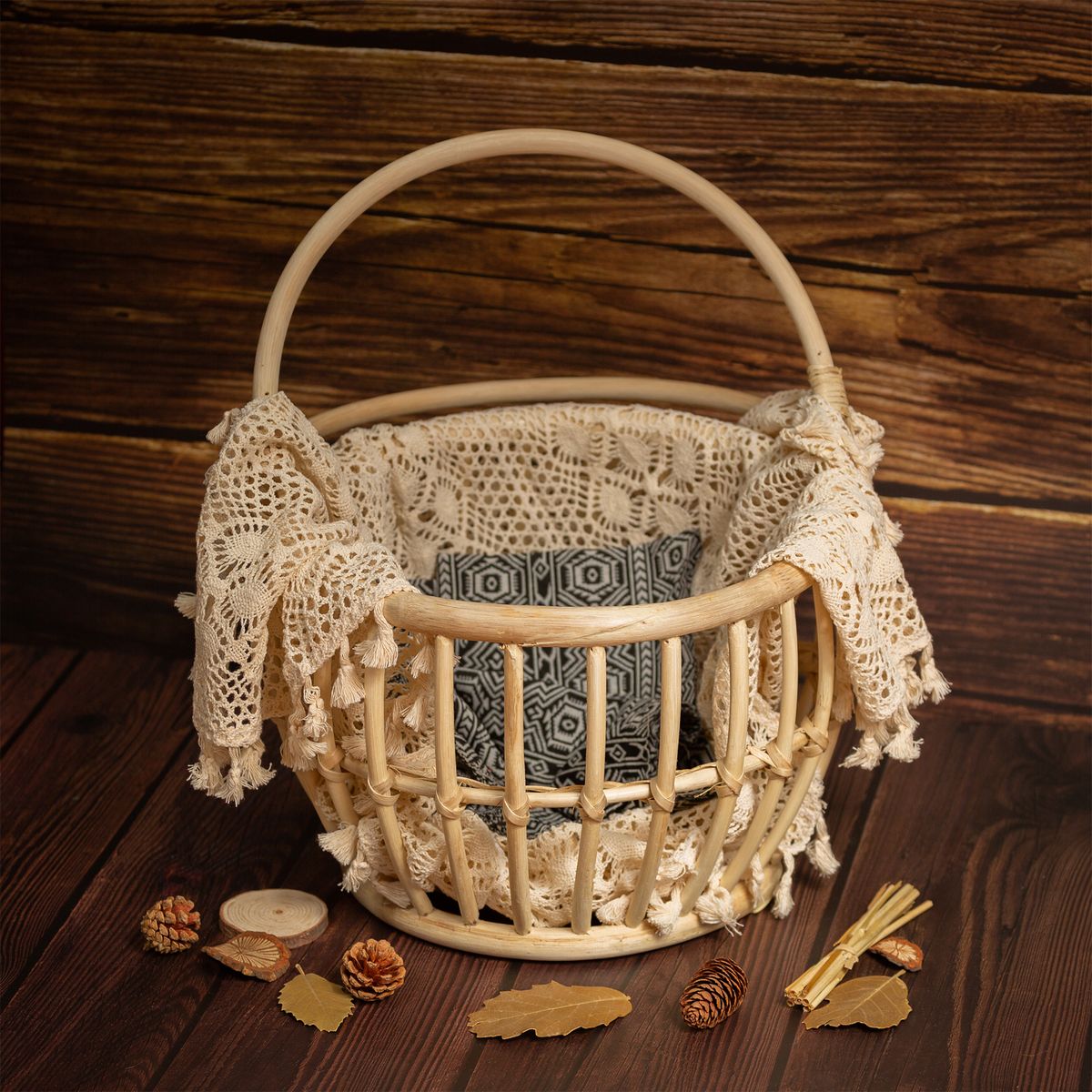 Bekky Rattan Baby Prop. High Quality Prop Handmade by Vietnamese Artisans. Newborn Photography. Organic Sustainably Made. Children Props