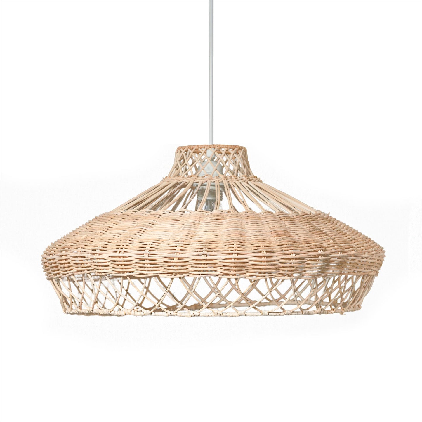 High Quality Rattan Pendant Light. Rattan Lampshade Handmade by Vietnamese Artisans. Sustainable Decor. Organic Lighting.