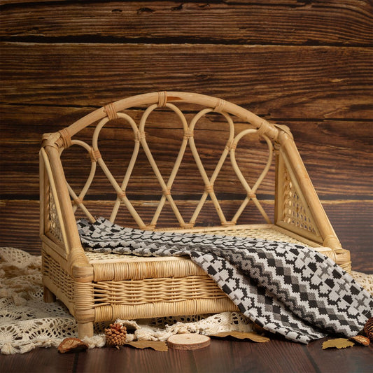 Thalia Rattan Baby Bed Prop. Newborn Wicker Bamboo Rattan Prop for Baby, Newborn, Sitter. Newborn Photography. High Quality Handmade Prop