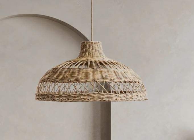 Beautiful Rattan Pendant Light, Artisans. High Quality Rattan Lampshade. Bamboo lampshade. Wicker Light. Sustainable. Ethical