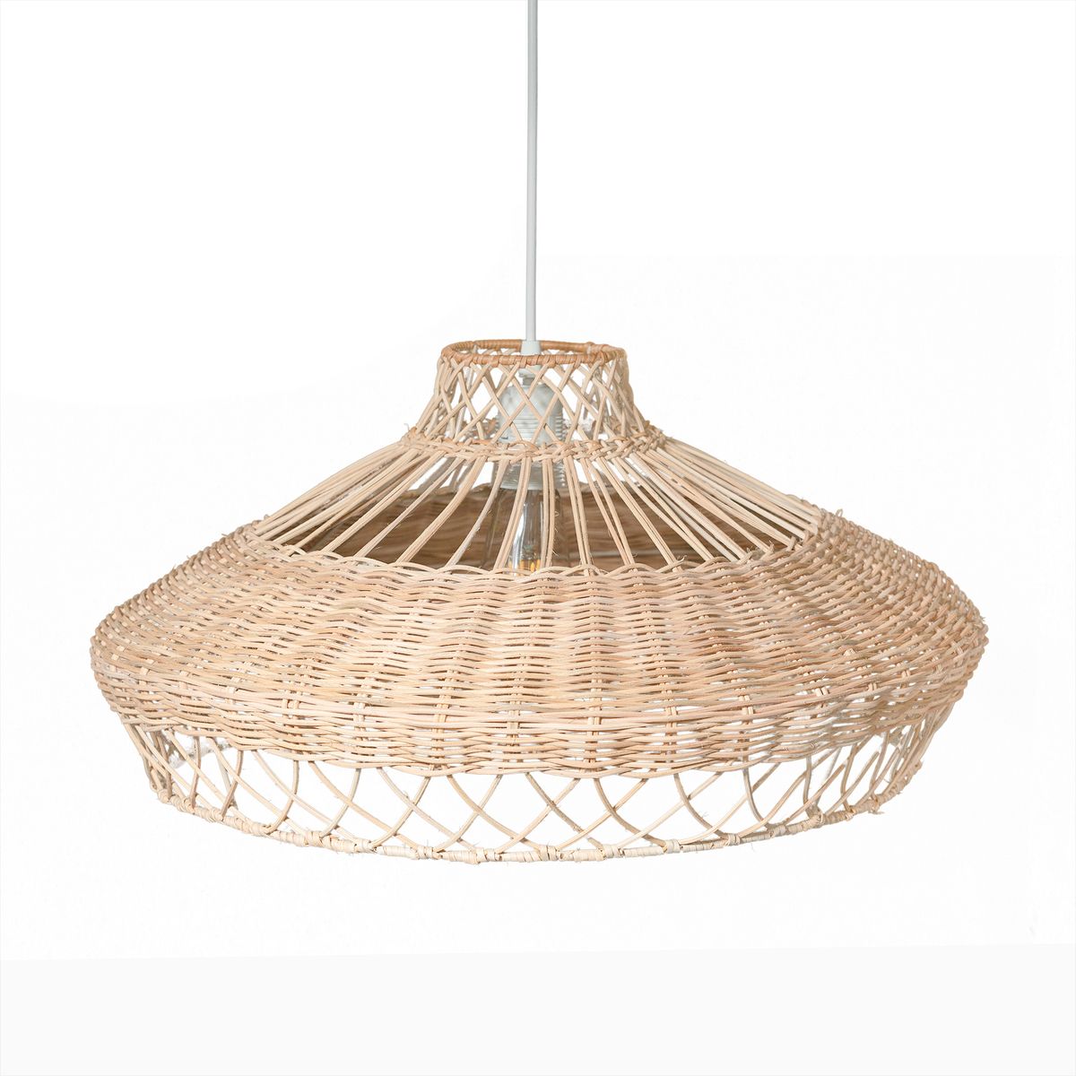 High Quality Rattan Pendant Light. Rattan Lampshade Handmade by Vietnamese Artisans. Sustainable Decor. Organic Lighting.