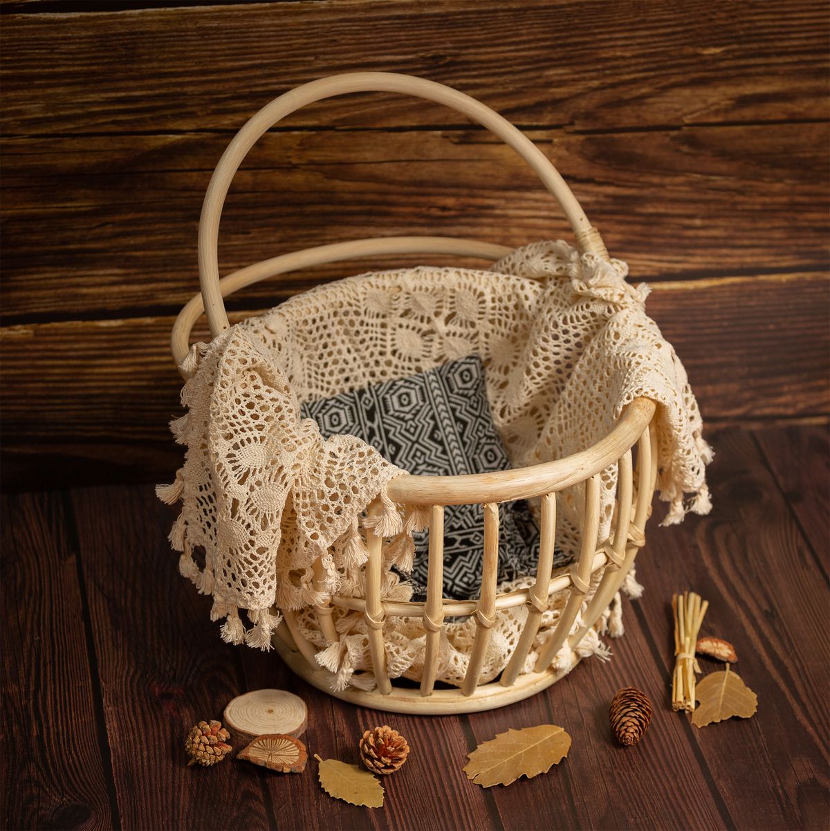 Bekky Rattan Baby Prop. High Quality Prop Handmade by Vietnamese Artisans. Newborn Photography. Organic Sustainably Made. Children Props