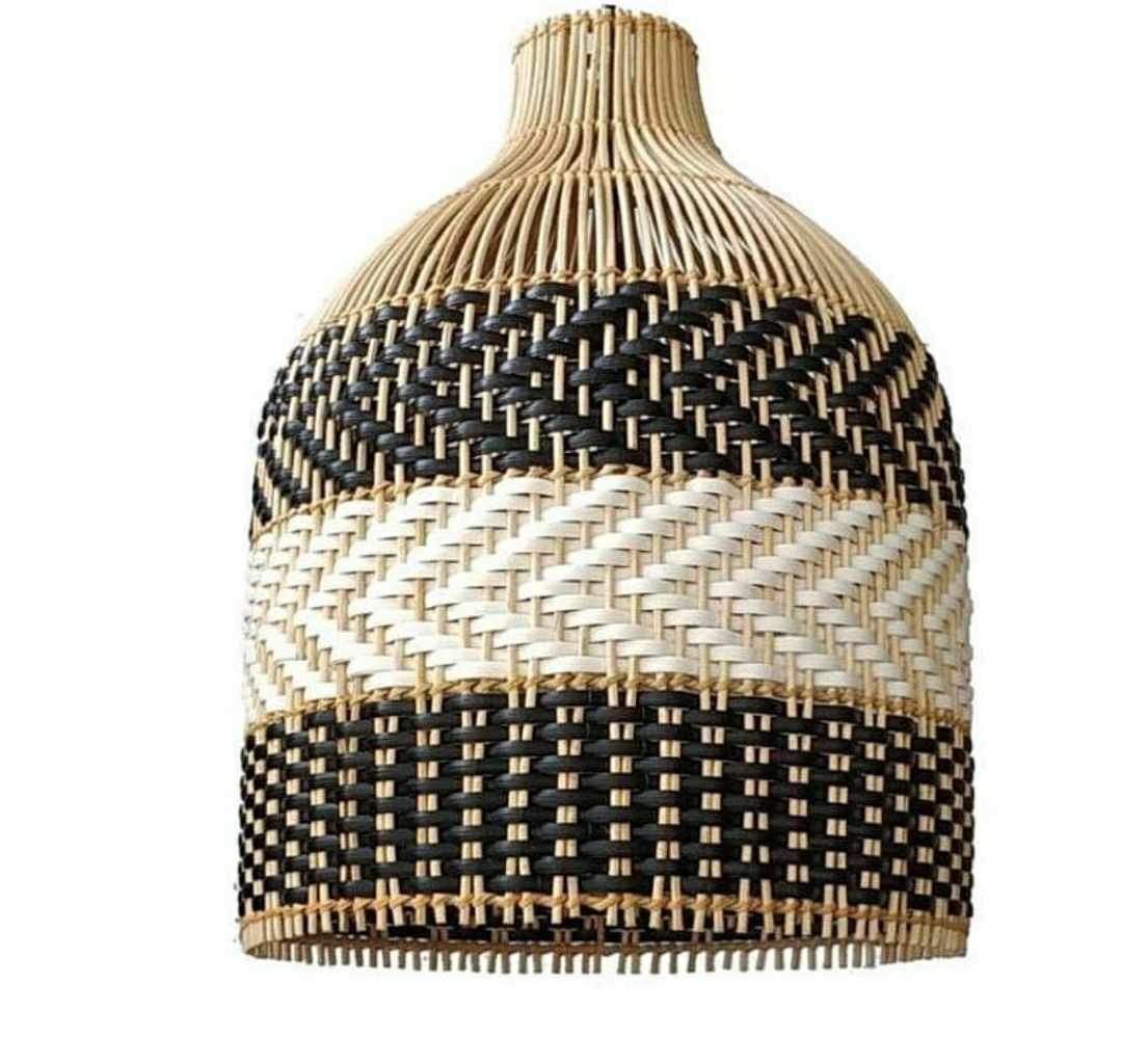 Stunning Handcrafted Rattan Pendant Light. Rattan Woven Lampshade. Luxury Lighting. Sustainable Lampshade. Artisan Made. Eco Friendly