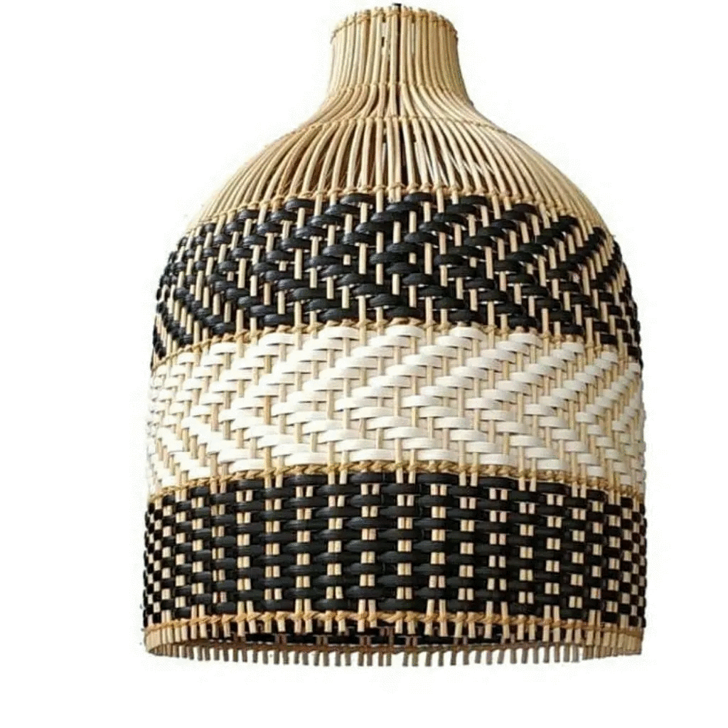 Stunning Handcrafted Rattan Pendant Light. Rattan Woven Lampshade. Luxury Lighting. Sustainable Lampshade. Artisan Made. Eco Friendly