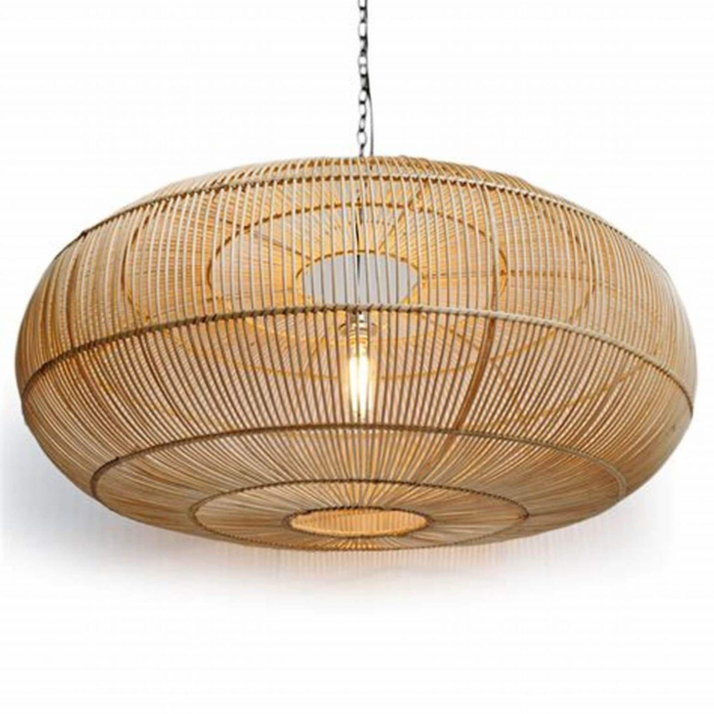 Flina Handcrafted Rattan Pendant Light. Creative & Sustainable Home Decor. Boho. Scandi. Minimal. Fair Trade. Chandelier. Handmade