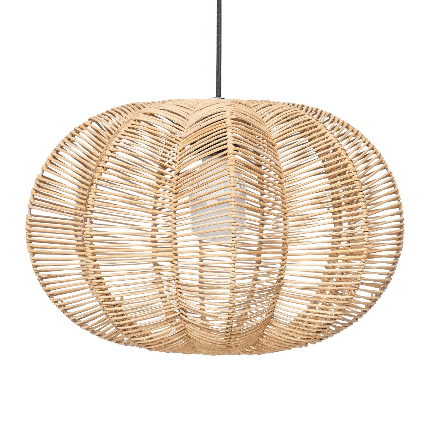 Unique Design Rattan Pendant Light. Handcrafted Rattan Lamp. Wicker Lamp. Sustainable Lighting. Fair trade Decor. Wicker Light Art Decor