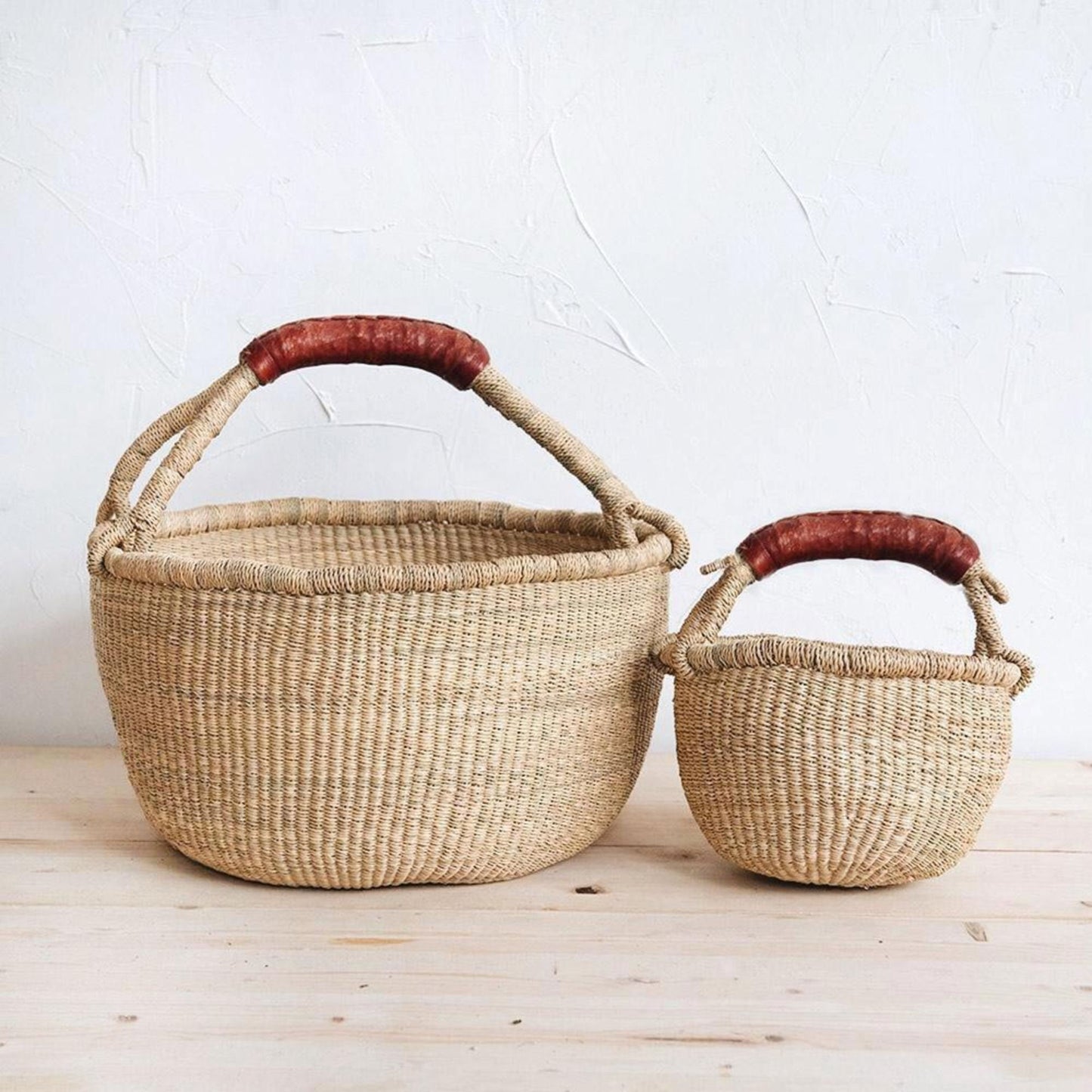 Handmade Bolga Basket. Organic Bolga Basket by Vietnamese Artisans. Sustainable Bolga Picnic Basket. Storage Basket. Organiser. Fairtrade