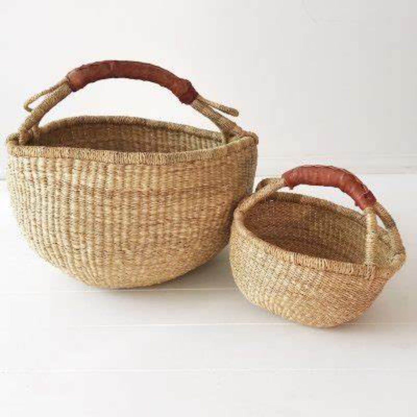 Handmade Bolga Basket. Organic Bolga Basket by Vietnamese Artisans. Sustainable Bolga Picnic Basket. Storage Basket. Organiser. Fairtrade