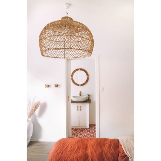 Unique Handmade Rattan Pendant Light. High Quality Rattan Lampshade. Boho. Scandinavian Decor. Minimal