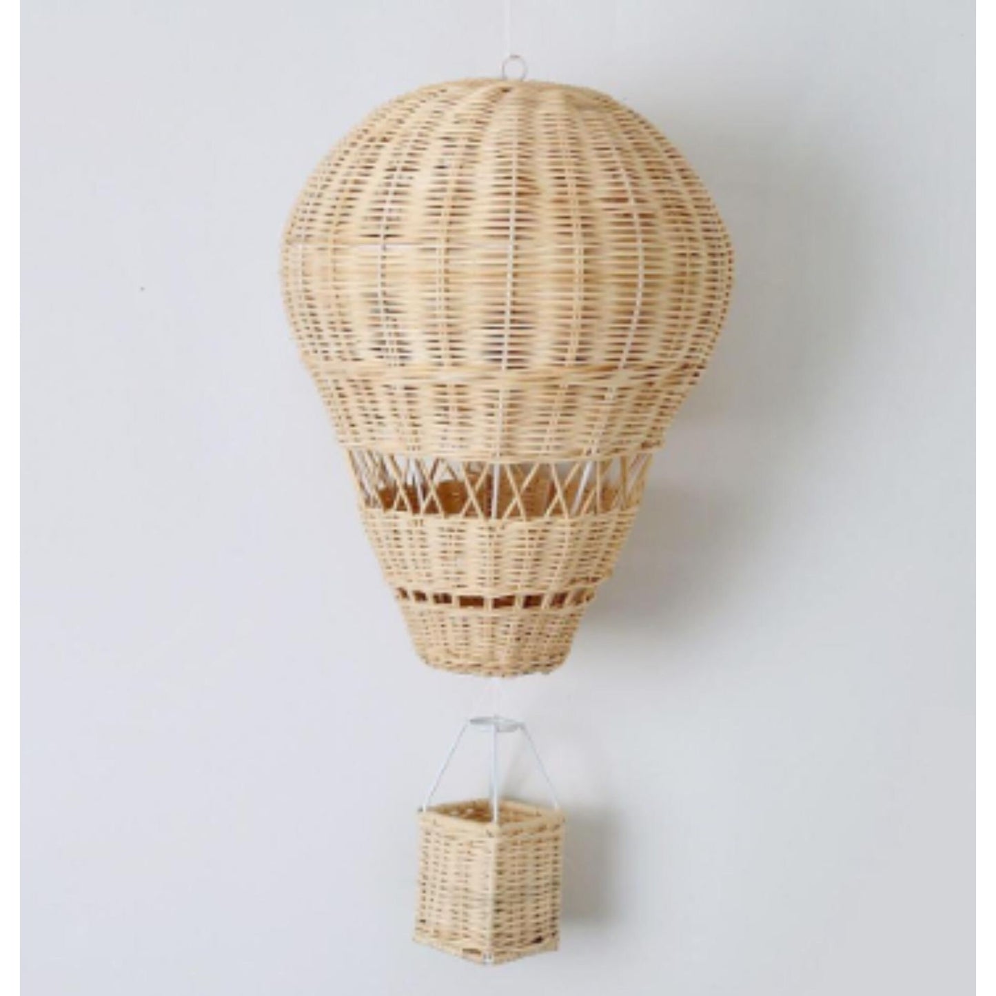 Rattan Hot Air Balloon. Handcrafted Rattan Toy. Handmade Wicker Hot Air Balloon, Artisans. Sustainable. Nursery Decor. Organic