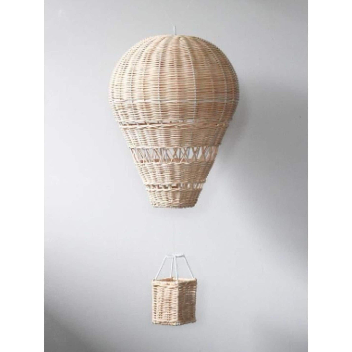 Rattan Hot Air Balloon. Handcrafted Rattan Toy. Handmade Wicker Hot Air Balloon, Artisans. Sustainable. Nursery Decor. Organic