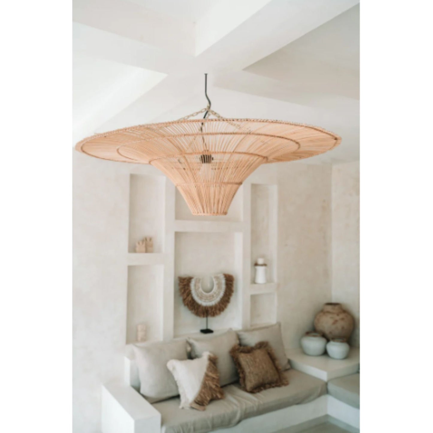 High Quality Rattan Pendant Light. Modern Boho Coastal Hampton Rustic. High Quality Lighting Interior Design. Artisan Made