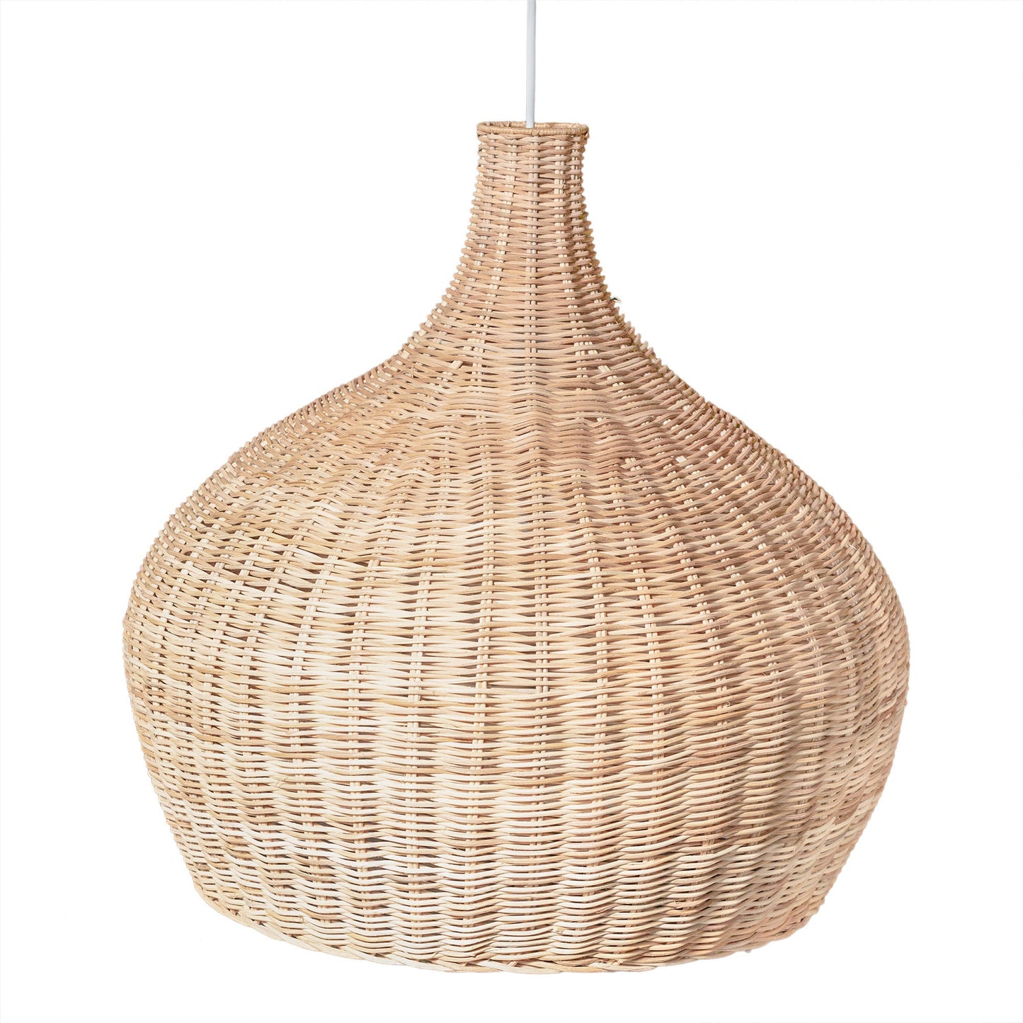 Sophisticated Rattan Pendant Light. High Quality Handwoven Wicker Lampshade. Sustainably Made. 100% Natural Organic Light. Sustainable Decor