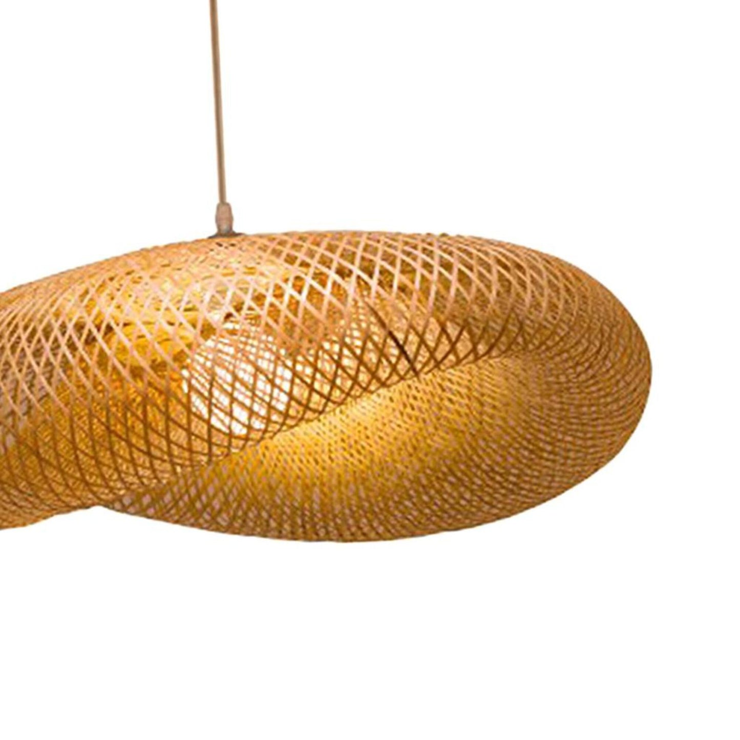 Handmade Bamboo Pendant Light. Sustainable Pendant Light Handmade from Organic Bamboo.  Bamboo Pendant Light by Vietnamese Artisans